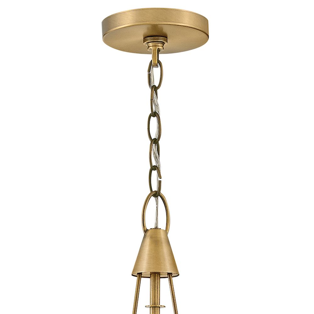 Hinkley Pendant Danvers Small Pendant 11" Lacquered Dark Brass