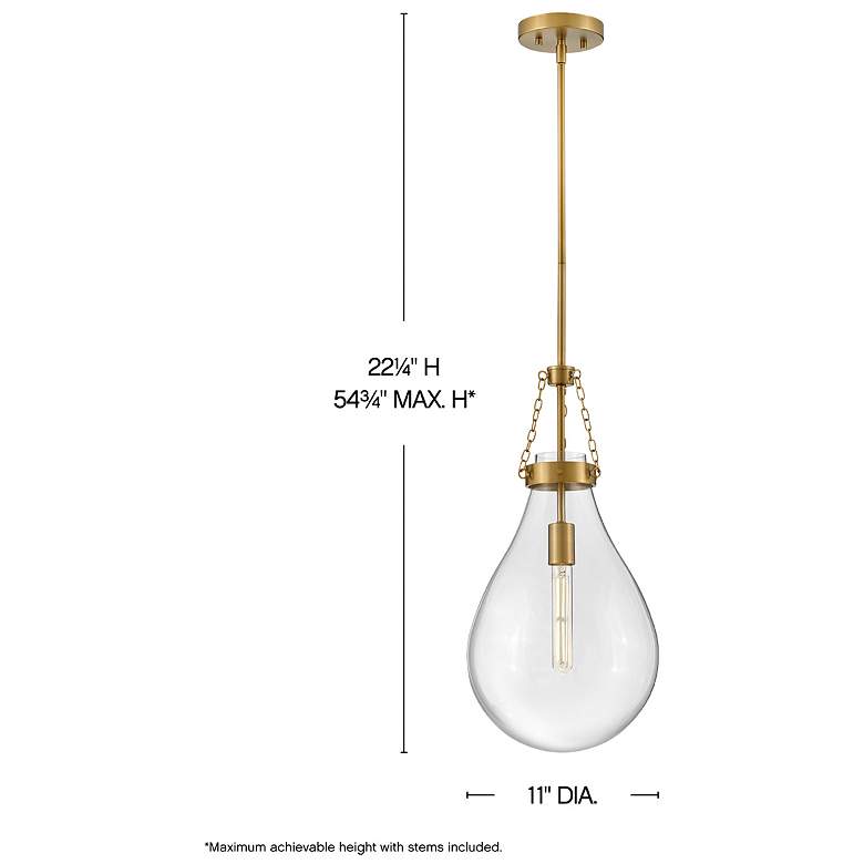 Image 3 HINKLEY PENDANT ELOISE Small Pendant Lacquered Brass more views