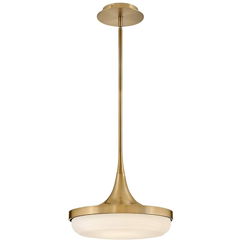 Image 3 Hinkley - Pendant Elsa Medium LED Convertible Pendant- Lacquered Brass more views