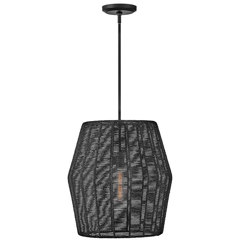 Image 1 Hinkley Pendant Luca Large Convertible Pendant 20" Black