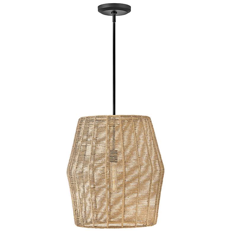 Image 1 Hinkley Pendant Luca Large Convertible Pendant 20" Black