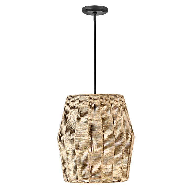 Image 2 Hinkley Pendant Luca Large Convertible Pendant 20" Black more views