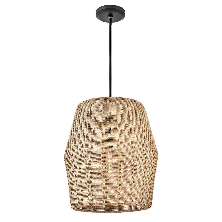 Image 6 Hinkley Pendant Luca Large Convertible Pendant 20" Black more views
