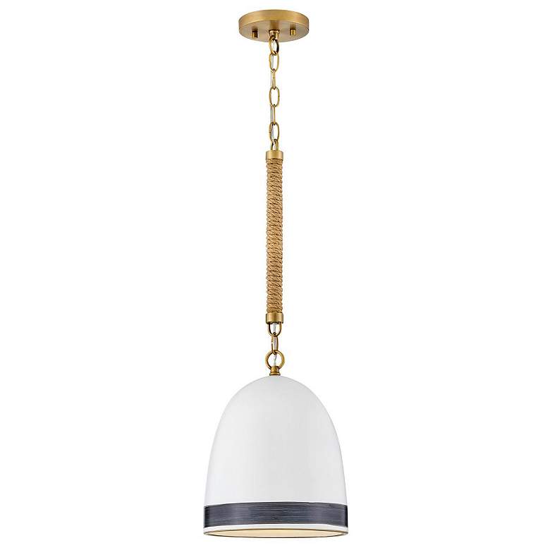 Image 1 HINKLEY PENDANT NASH Small Pendant Heritage Brass with Black accents