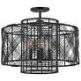 4_Hinkley Pendant Nikko Large Convertible Pendant 20" Black more views