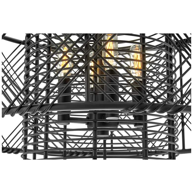 Image 5 Hinkley Pendant Nikko Large Convertible Pendant 20" Black more views