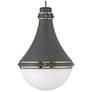 3_Hinkley Pendant Oliver Medium Pendant 14.25" Dark Matte Grey more views