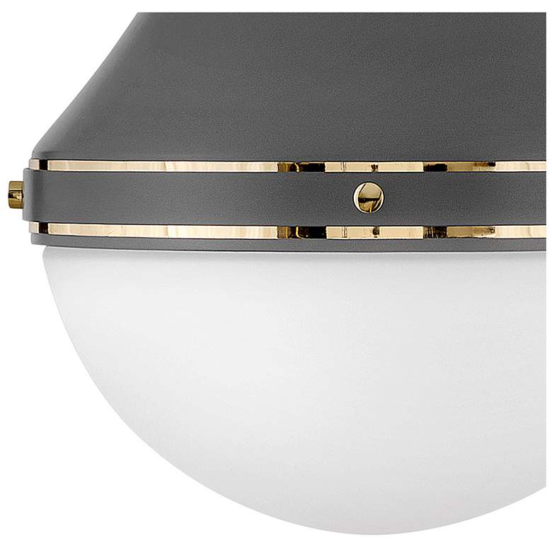 Image 4 Hinkley Pendant Oliver Medium Pendant 14.25" Dark Matte Grey more views