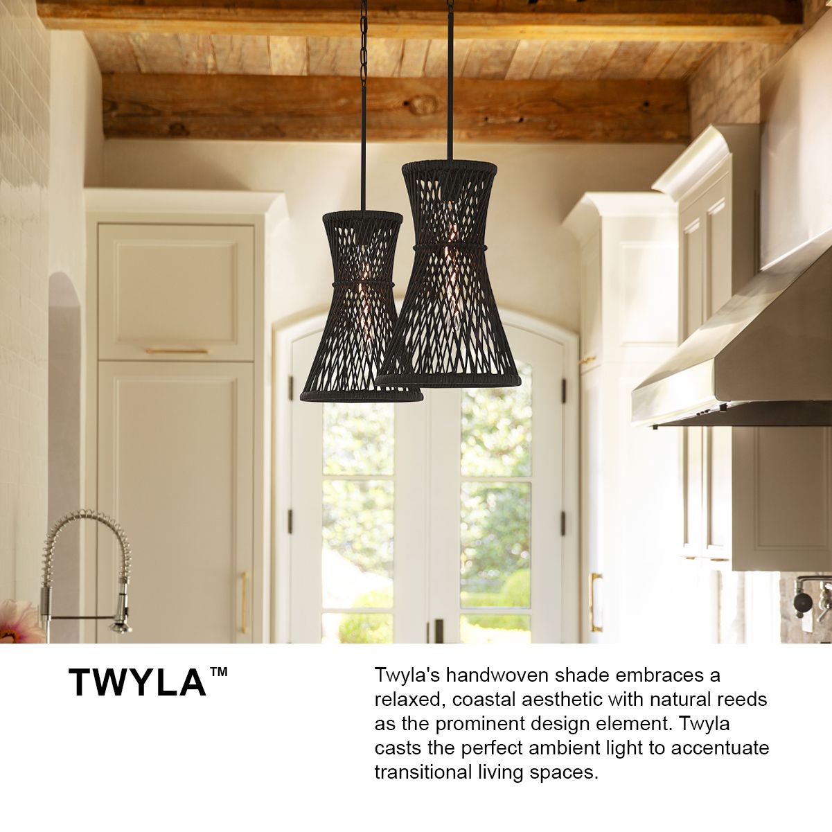 Hinkley Pendant Twyla Medium Pendant 12" Black