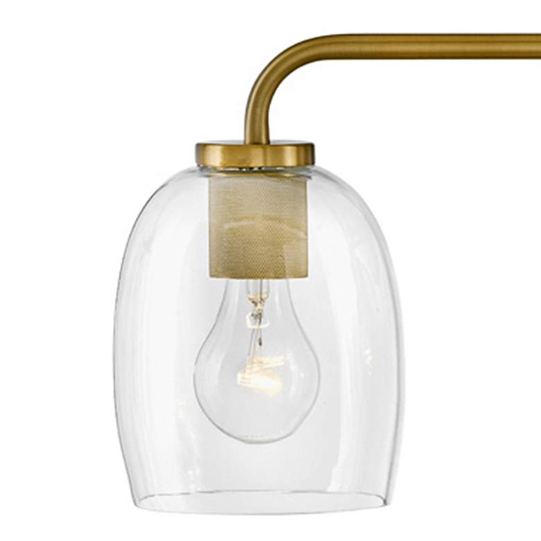 Image 3 Hinkley Percy 24"W Lacquered Brass 3-Light Vanity Bath Light more views