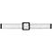 Hinkley Pietra 30 3/4" Black with White Glass LED Vanity Bath Light