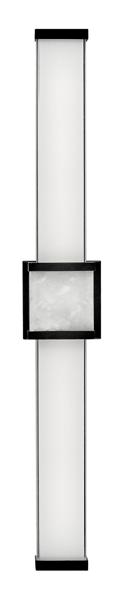 Image 6 Hinkley Pietra 30 3/4" Black with White Glass LED Vanity Bath Light more views