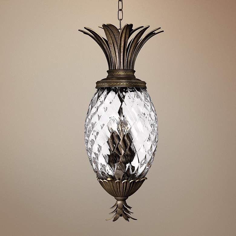 Image 1 Hinkley Plantation 12 1/2" Wide Bronze Pendant Light