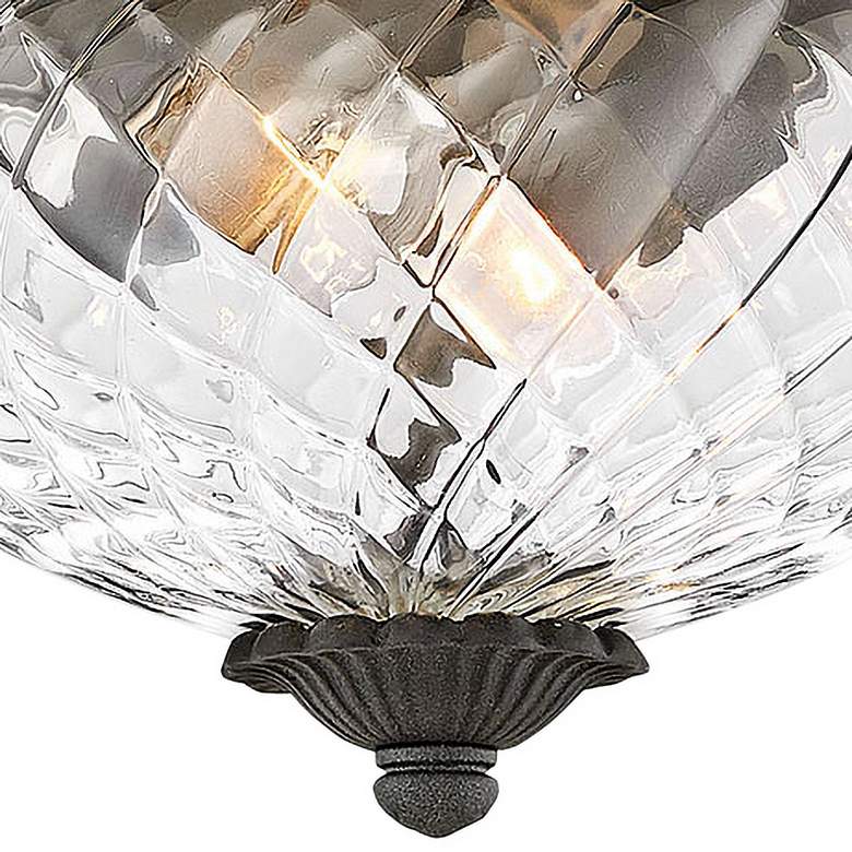 Image 3 Hinkley Plantation 12"W Black 2-Light Outdoor Ceiling Light more views