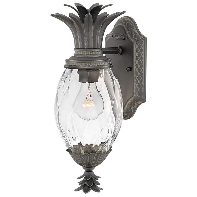 Image 1 Hinkley Plantation 14" High Museum Black Outdoor Wall Light