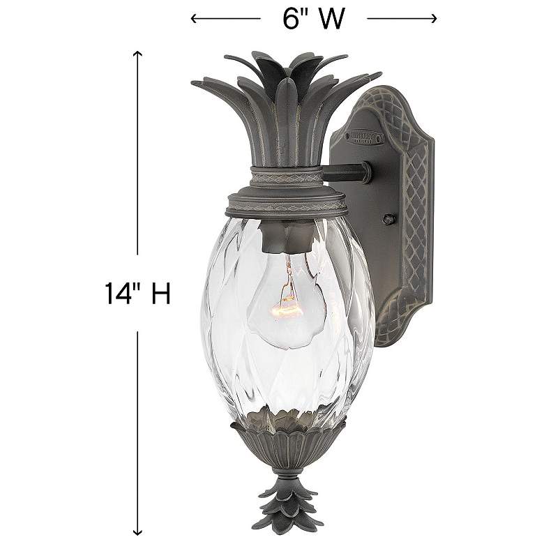 Image 4 Hinkley Plantation 14" High Museum Black Outdoor Wall Light more views
