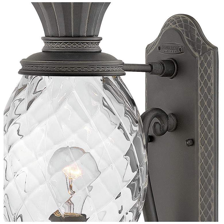 Image 3 Hinkley Plantation 21 1/4" Black and Pineapple Glass Outdoor Light more views