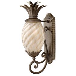 Hinkley Plantation 22&quot; High Pearl Bronze Outdoor Wall Light