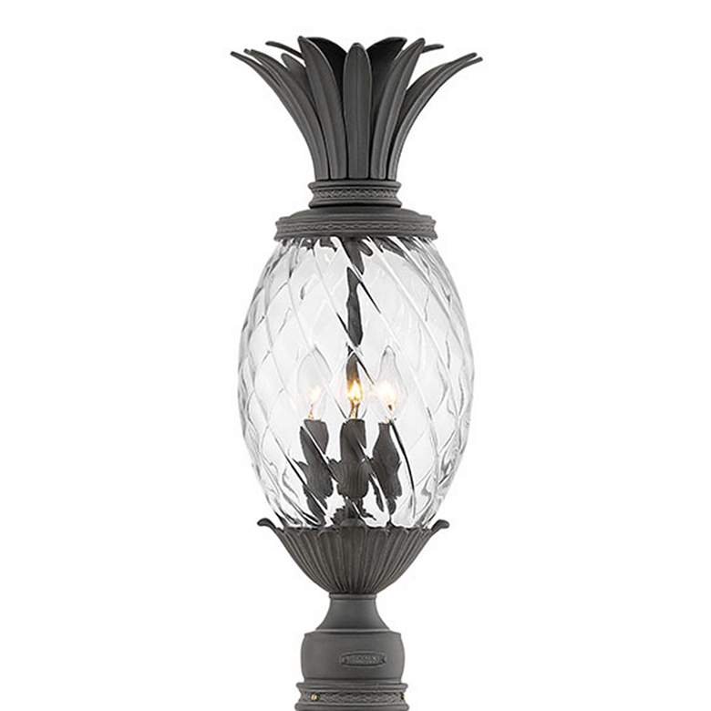 Image 2 Hinkley Plantation 25 1/4" High Black Outdoor Post Light more views