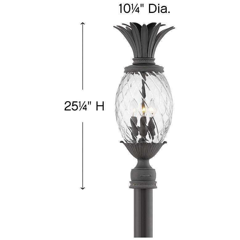 Image 4 Hinkley Plantation 25 1/4" High Black Outdoor Post Light more views