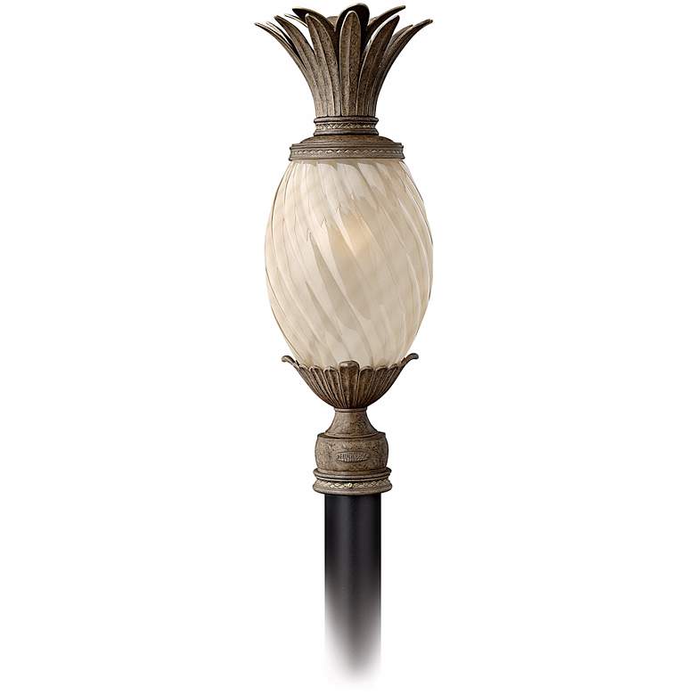 Image 1 Hinkley Plantation 25 1/4 inchH Pearl Bronze Outdoor Post Light