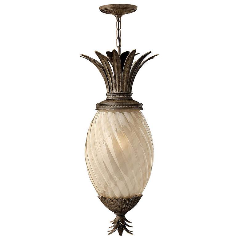 Image 1 Hinkley Plantation 28 1/2" High Pearl Bronze Outdoor Hanging Light