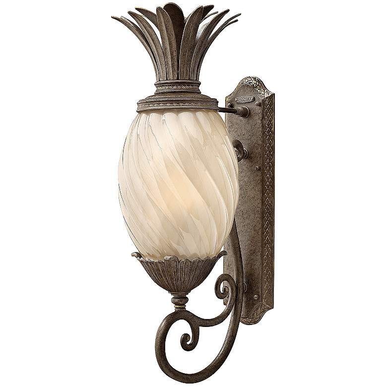 Image 1 Hinkley Plantation 28" High Pearl Bronze Outdoor Wall Light
