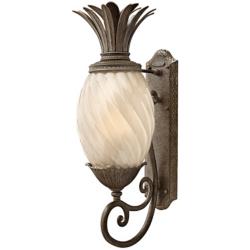 Hinkley Plantation 28&quot; High Pearl Bronze Outdoor Wall Light