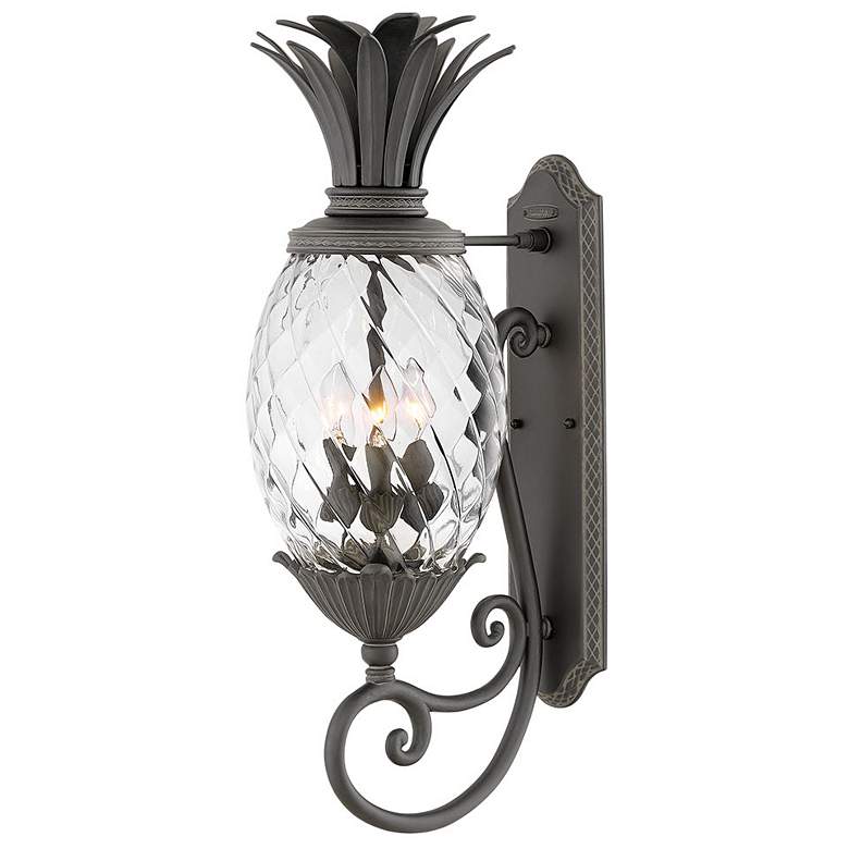 Image 1 Hinkley Plantation 28" High Pineapple Clear Glass Outdoor Wall Light