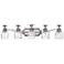 Hinkley Plantation 37" Pineapple Glass and Nickel 5-Light Bath Light