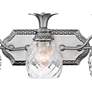 4_Hinkley Plantation 37" Pineapple Glass and Nickel 5-Light Bath Light more views