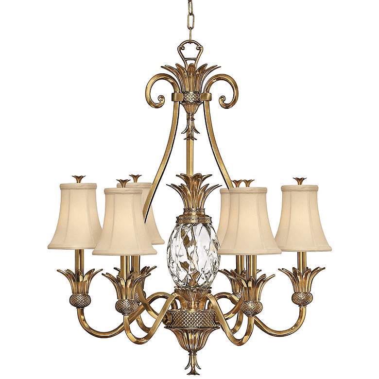Image 2 Hinkley Plantation Collection 28" Wide 7-Light Candelabra Chandelier