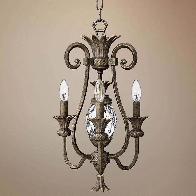 Image 1 Hinkley Plantation Collection Pearl Bronze Petite Chandelier