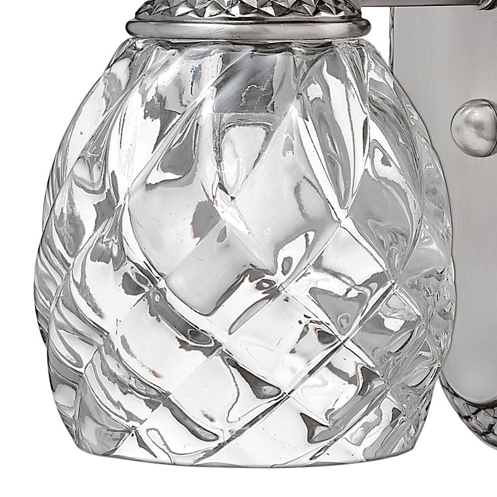 Image 6 Hinkley Plantation Small Single Light Sconce 8.75" Polished Antique Nickel more views