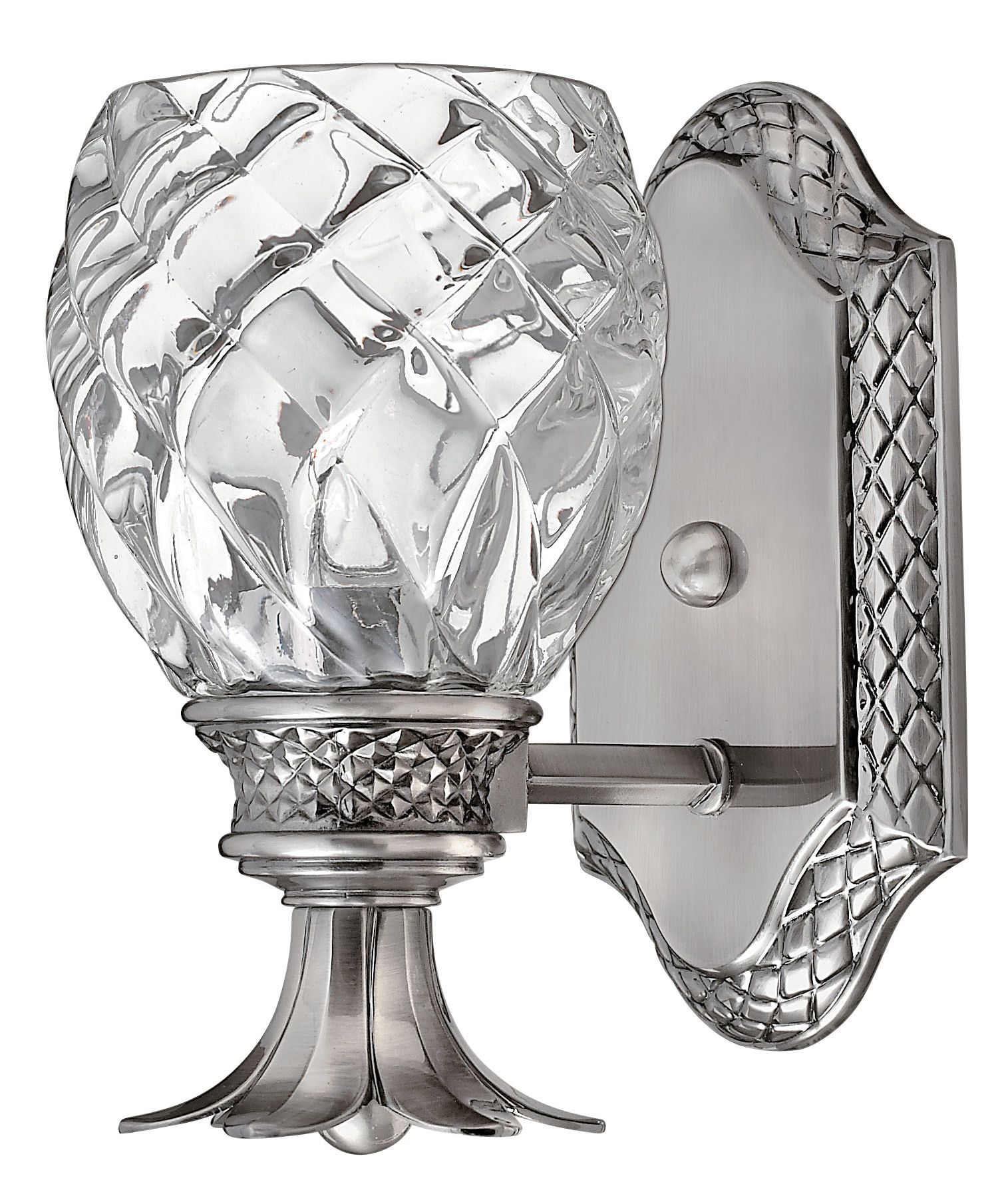 Image 7 Hinkley Plantation Small Single Light Sconce 8.75" Polished Antique Nickel more views