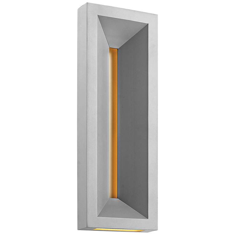 Image 1 Hinkley Plaza 20" High Titanium LED Outdoor Wall Light