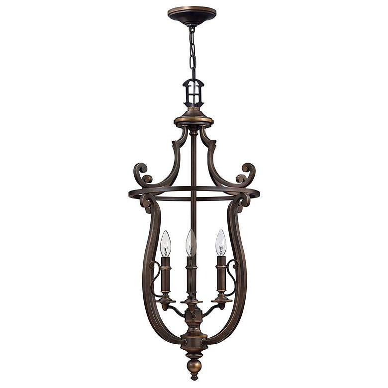 Image 1 Hinkley Plymouth 17 3/4 inch Wide Olde Bronze 4-Light Pendant