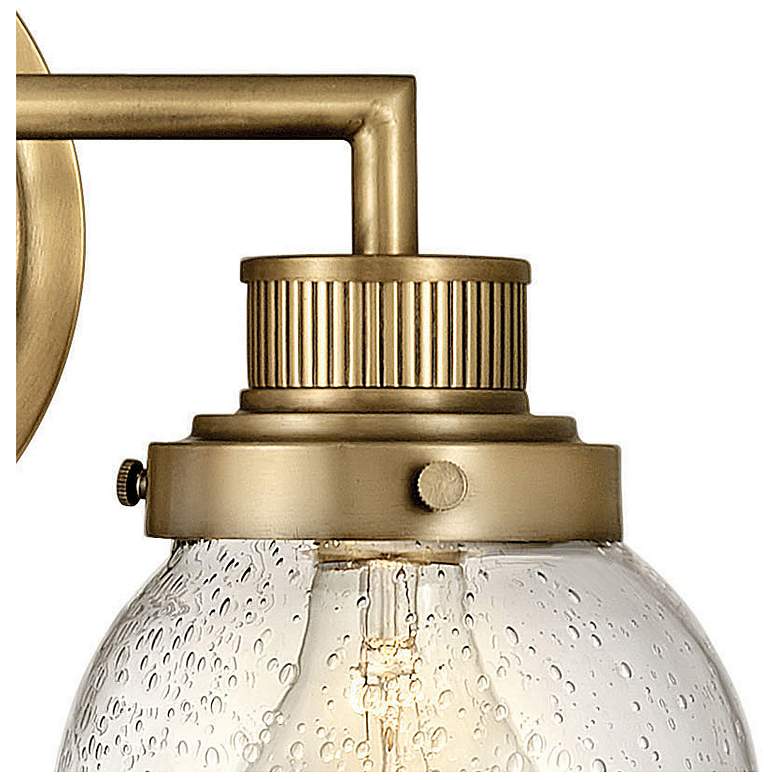Image 2 Hinkley Poppy 10" High Heritage Brass 2-Light Wall Sconce more views