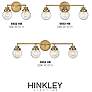 6_Hinkley Poppy 10" High Heritage Brass 2-Light Wall Sconce more views