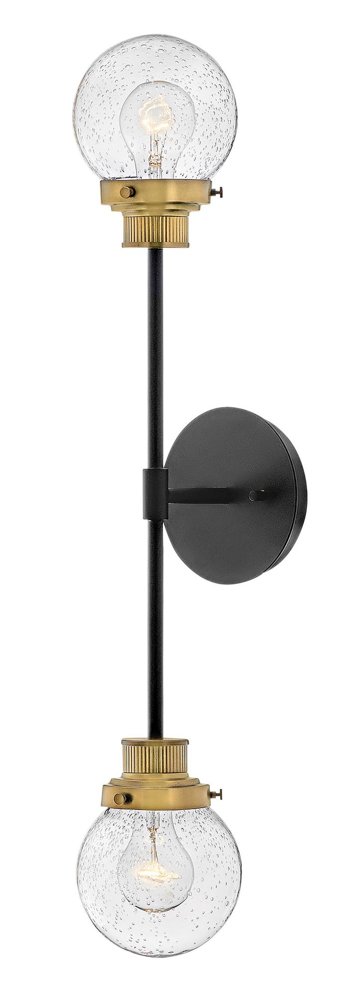 Image 3 Hinkley Poppy 28" High Black 2-Light Wall Sconce more views