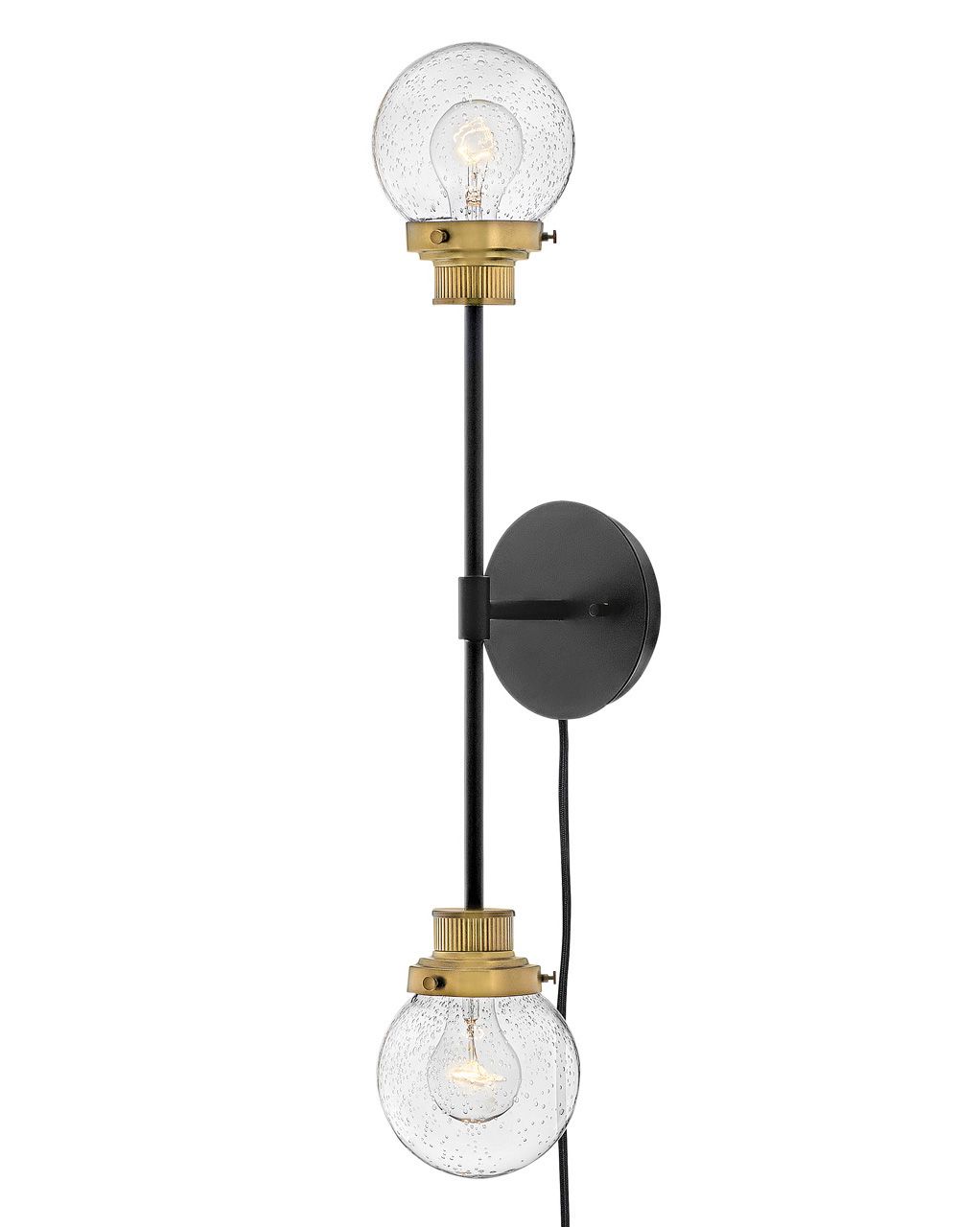 Image 5 Hinkley Poppy 28" High Black 2-Light Wall Sconce more views