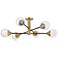 Hinkley Poppy 36" Wide Black and Brass Sputnik Modern Ceiling Light