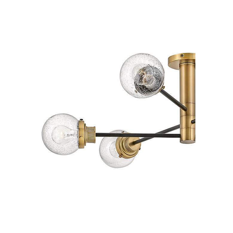 Image 2 Hinkley Poppy 36" Wide Black and Brass Sputnik Modern Ceiling Light more views