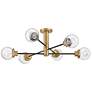 2_Hinkley Poppy 36" Wide Black and Brass Sputnik Modern Ceiling Light more views