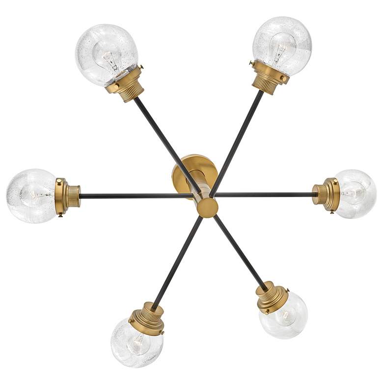 Image 4 Hinkley Poppy 36" Wide Black and Brass Sputnik Modern Ceiling Light more views