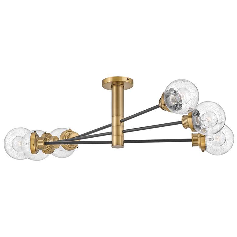Image 5 Hinkley Poppy 36" Wide Black and Brass Sputnik Modern Ceiling Light more views