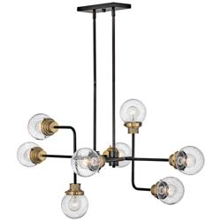 Hinkley Poppy 45" Wide Black 8-Light Sputnik Pendant Light