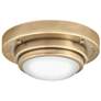 2_Hinkley Porte  7" Wide Heritage Brass Small Flush Mount or Sconce more views