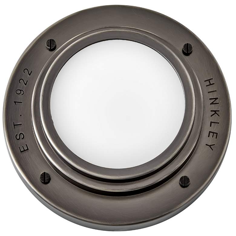 Image 3 Hinkley- Porte Small Flush Mount or Sconce- 7" Black Oxide more views