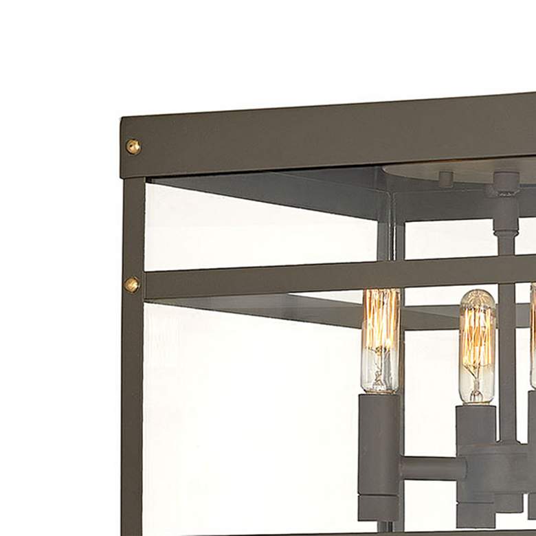 Image 2 Hinkley Porter 12" Wide 4-Light Rustic Square Outdoor Ceiling Light more views
